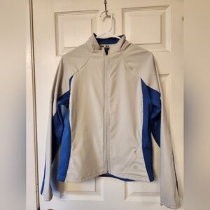 Vintage Pearl Izumi Women’s Cycling Jacket Blue Gray Full Zip – Size Large